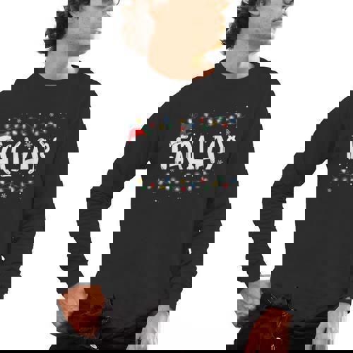 FA LA8 Christmas Santa Fa La Math Teacher Men Women Men&#x27;s Long Sleeve T-Shirt - teacherstshirts.com