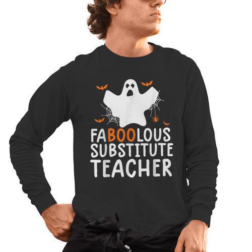 Faboolous Substitute Teacher Halloween Costume Men's Long Sleeve T-Shirt - teacherstshirts.com