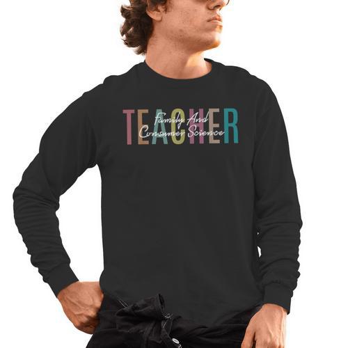 FACS Teacher Family And Consumer Science Teacher Men's Long Sleeve T-Shirt - teacherstshirts.com CA