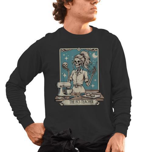 FCS Teacher Skeleton Halloween Family And Consumer Science Men's Long Sleeve T-Shirt - teacherstshirts.com CA