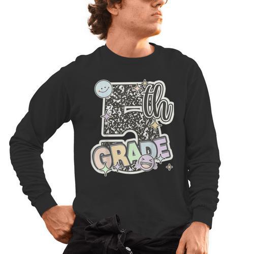 First Day Of Fifth Grade Composition Notebook Teacher Men's Long Sleeve T-Shirt - teacherstshirts.com CA