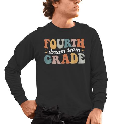 Fourth Grade Dream Team 4th Grade Teacher Back To School Men's Long Sleeve T-Shirt - teacherstshirts.com DE