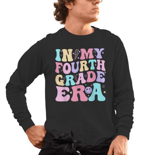 In My Fourth Grade Era Girl Back To School 4th Grade Teacher Men's Long Sleeve T-Shirt - teacherstshirts.com UK