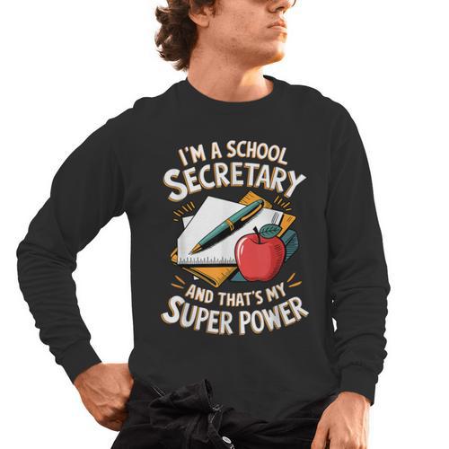 Front Office Teacher Admin Mother I'm A School Secretary Men's Long Sleeve T-Shirt - teacherstshirts.com UK