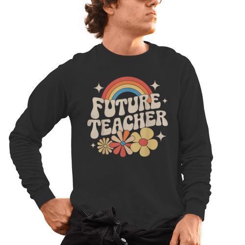 Future Teacher Kids Youth Girls Rainbow Pre-k Kindergarten Men's Long Sleeve T-Shirt - teacherstshirts.com DE