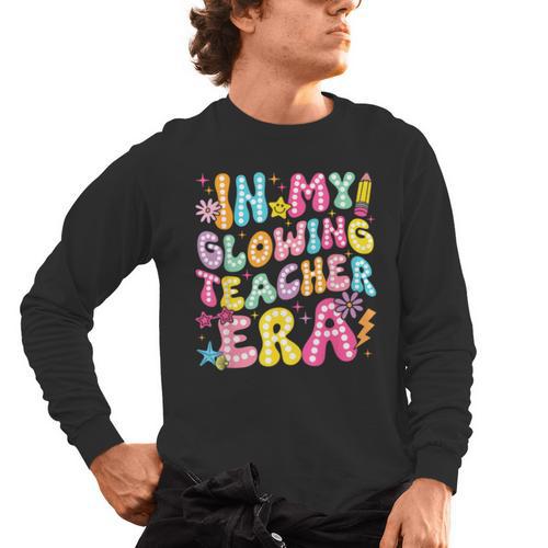 In My Glowing Teacher Era Teaching Back To School Men's Long Sleeve T-Shirt - teacherstshirts.com AU