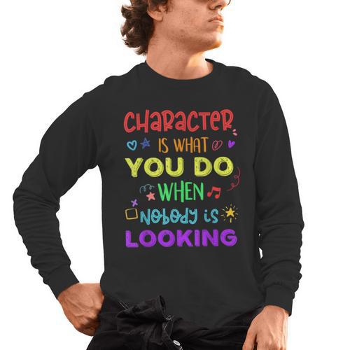 Growth Mindset Teacher Positive Message Inspirational Quote Men's Long Sleeve T-Shirt - teacherstshirts.com AU