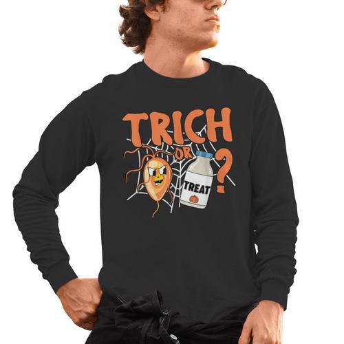 Halloween Medical Lab Science Microbiology Scientist Teacher Men Women Men's Long Sleeve T-Shirt - teacherstshirts.com AU
