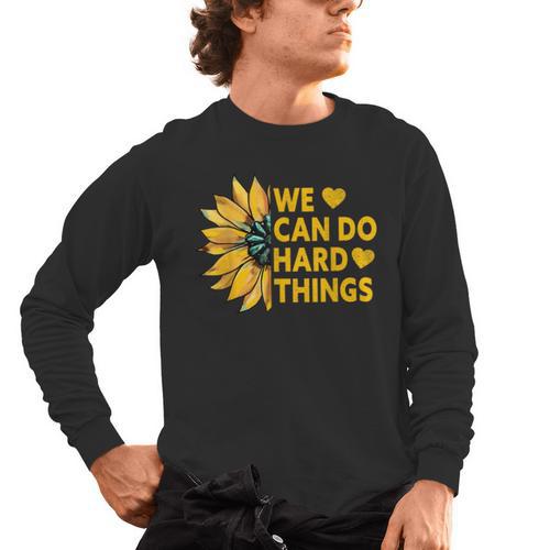 We Can Do Hard Things Kids Teacher Back To School Men's Long Sleeve T-Shirt - teacherstshirts.com CA
