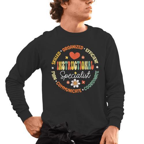 Instructional Specialist School Cute Academic Teacher Men's Long Sleeve T-Shirt - teacherstshirts.com AU