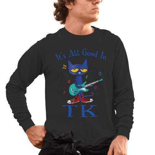 Its All Good In TK Cat Transitional Kindergarten Teacher Kid Men's Long Sleeve T-Shirt - teacherstshirts.com