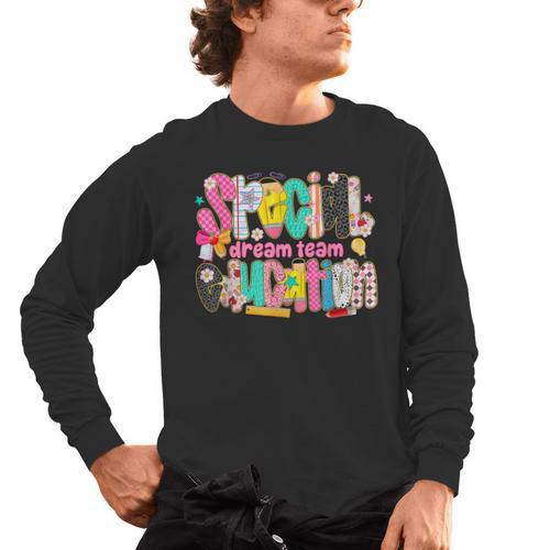 Kids Back To School Teachers Special Education Dream Team Men's Long Sleeve T-Shirt - teacherstshirts.com CA