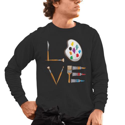 Love Art For Artist Art Teacher Men's Long Sleeve T-Shirt - teacherstshirts.com CA