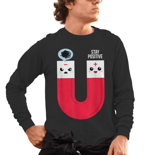 Magnet Science Pun T-Shirt For Geeks Science Teachers Men's Long Sleeve T-Shirt - teacherstshirts.com UK