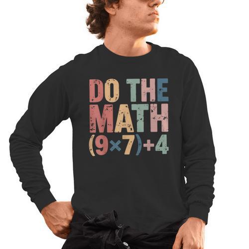 Do The Math 67 Meme Six Seven Teacher Men's Long Sleeve T-Shirt - teacherstshirts.com