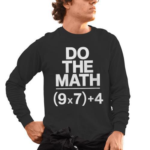 Do The Math Equation Thanksgiving Teacher 67 Six Seven 6 7 Men's Long Sleeve T-Shirt - teacherstshirts.com CA