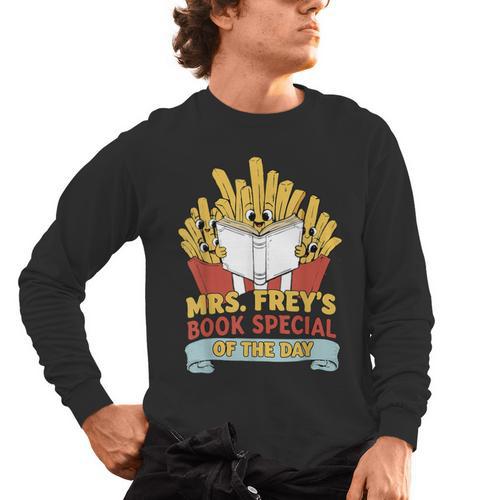 Mrs Frey Book Special Reading Elementary Teacher Men's Long Sleeve T-Shirt - teacherstshirts.com AU
