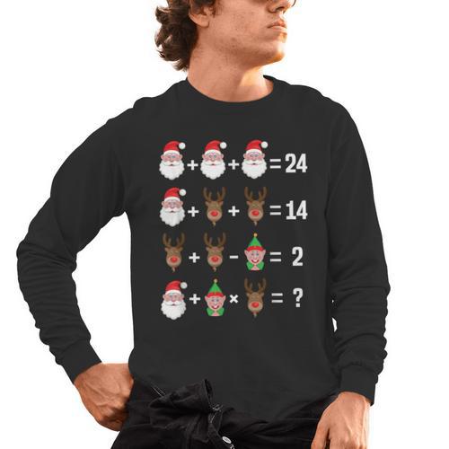 Order Of Operations Math Teacher Christmas Men's Long Sleeve T-Shirt - teacherstshirts.com AU