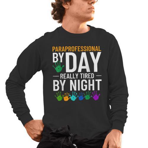 Paraprofessional Educator Teacher Para Classroom Assistant Men's Long Sleeve T-Shirt - teacherstshirts.com