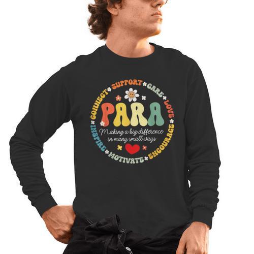 Paras Make It Possible Paraprofessional Teacher Assistant Men's Long Sleeve T-Shirt - teacherstshirts.com DE