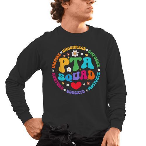 Parents Teacher Association Team Supporter PTA Squad For Men Women Girls Kids Men's Long Sleeve T-Shirt - teacherstshirts.com
