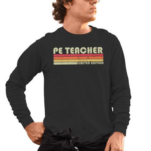 PE TEACHER Job Title Profession Birthday Worker Idea Men's Long Sleeve T-Shirt - teacherstshirts.com AU