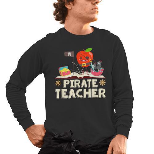 Pirate Teacher Men Women Kids Men's Long Sleeve T-Shirt - teacherstshirts.com DE