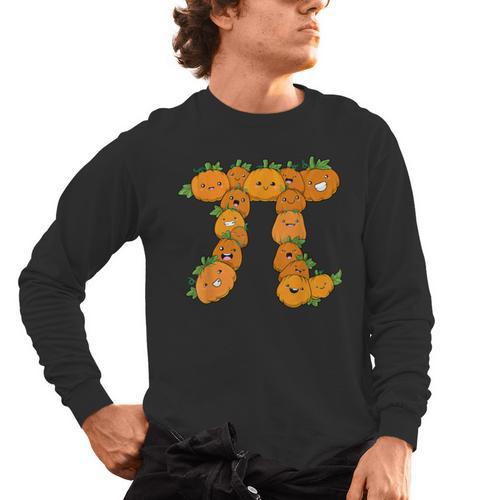 Pumpkin Pi Math Teacher Halloween Costume Geometry Men's Long Sleeve T-Shirt - teacherstshirts.com AU