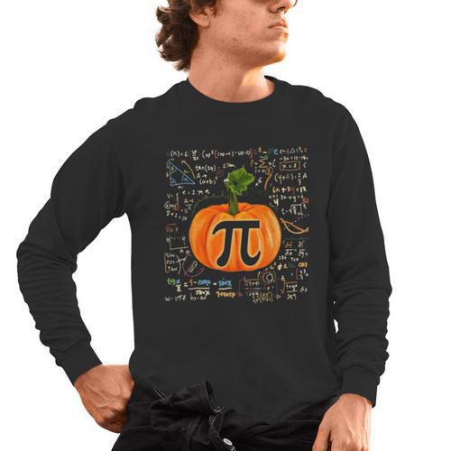 Pumpkin Pi Math Teacher Halloween Pumpkin Pi Men's Long Sleeve T-Shirt - teacherstshirts.com DE
