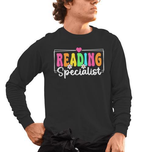 Reading Specialist Back To School Reading Teacher Men's Long Sleeve T-Shirt - teacherstshirts.com AU