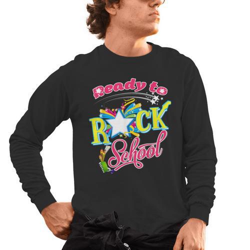 Ready To Rock School Shirt Students And Teachers Men's Long Sleeve T-Shirt - teacherstshirts.com