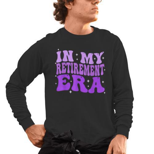 In My Retirement Era Groovy Retired Teacher 2025 Women Men's Long Sleeve T-Shirt - teacherstshirts.com