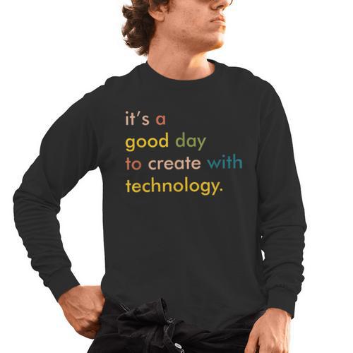 Retro Technology Teacher Shirt Tech Teacher Men's Long Sleeve T-Shirt - teacherstshirts.com