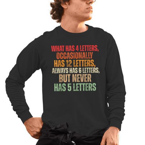 Riddle Wordplay Joke For Grammar Nerds And Teachers Men's Long Sleeve T-Shirt - teacherstshirts.com UK