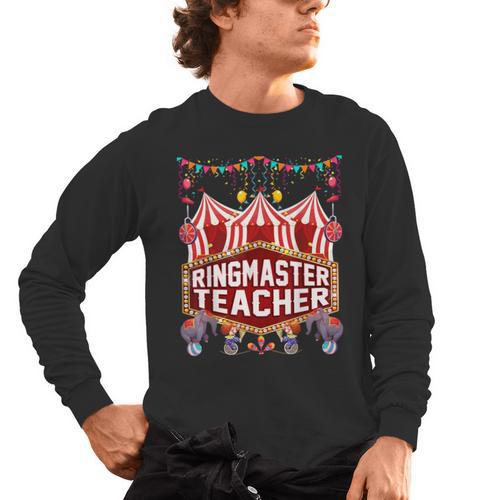 Ringmaster Teacher Costume – Carnival Birthday Style Men's Long Sleeve T-Shirt - teacherstshirts.com AU
