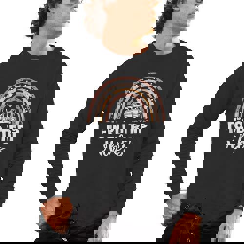 School Bus Trip Vibes Students Teachers Students Field Trip Men&#x27;s Long Sleeve T-Shirt - teacherstshirts.com