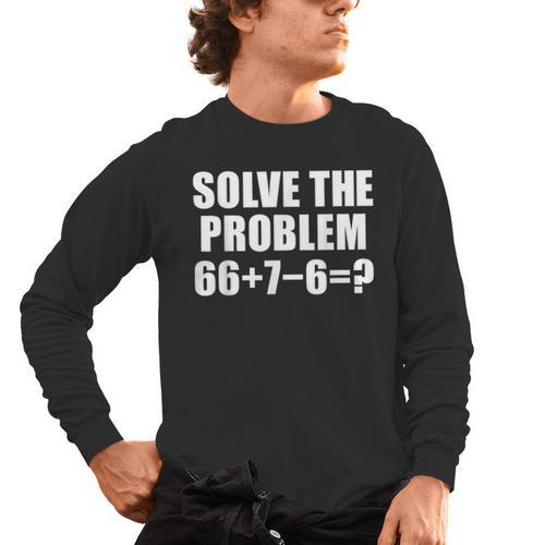 Solve The Problem 67 Meme Six Seven Elementary Math Teacher Men's Long Sleeve T-Shirt - teacherstshirts.com AU
