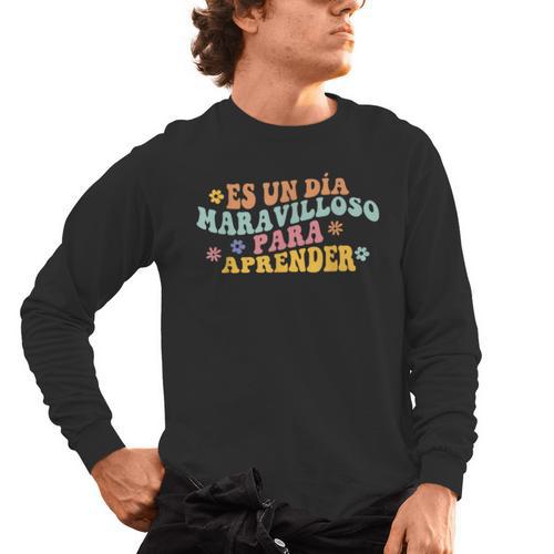 Spanish Teacher Dual Language Bilingual Teacher Cute Preppy Men's Long Sleeve T-Shirt - teacherstshirts.com AU