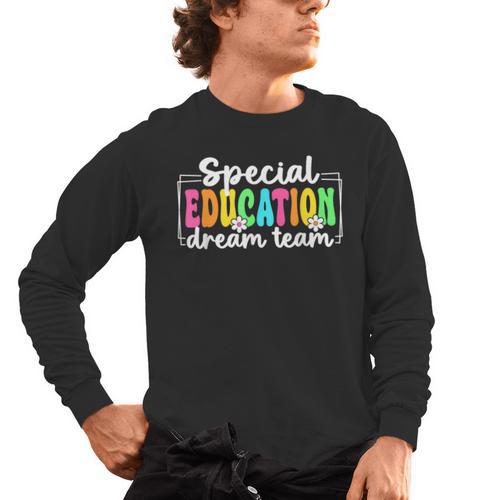 Special Education Dream Team Back To School SPED Teacher Men's Long Sleeve T-Shirt - teacherstshirts.com
