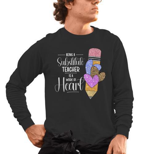 Being A Substitute Teacher Substitute Teaching Men's Long Sleeve T-Shirt - teacherstshirts.com DE