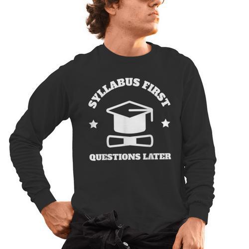 SYLLABUS PROFESSOR TEACHER Men's Long Sleeve T-Shirt - teacherstshirts.com CA