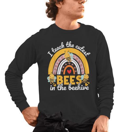 I Teach The Cutest Bees In The Beehive Teachers Day Men's Long Sleeve T-Shirt - teacherstshirts.com DE
