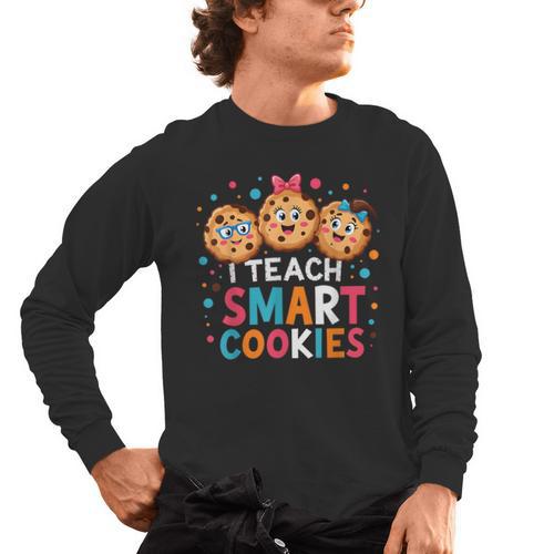 I Teach Smart Cookies Cute Back To School Teacher Men's Long Sleeve T-Shirt - teacherstshirts.com DE