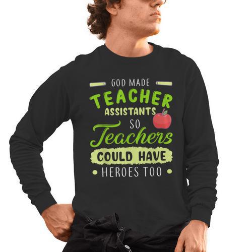 Teacher Teaching Assistant Aide Hero Men's Long Sleeve T-Shirt - teacherstshirts.com AU