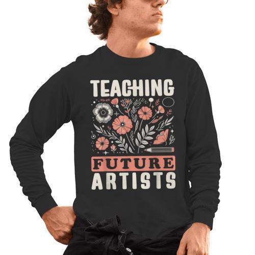 Teaching Future Artists For Art Teachers And Lovers For Men Women Girls Kids Men's Long Sleeve T-Shirt - teacherstshirts.com DE