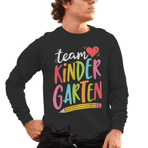 Team Kindergarten Teacher Student Back To School Men's Long Sleeve T-Shirt - teacherstshirts.com