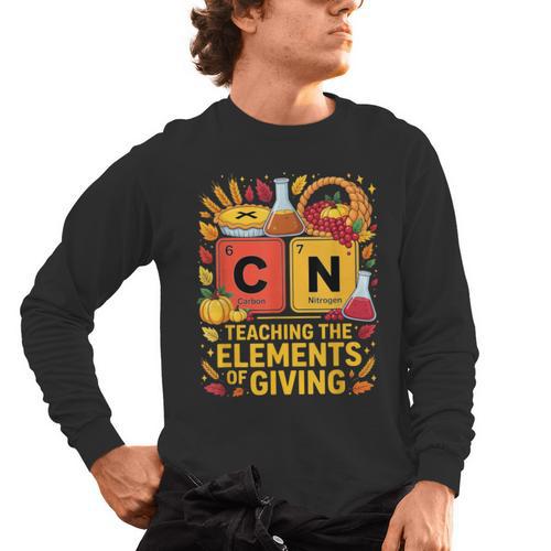 Thanksgiving 67 Meme Science Teacher Periodic Table Women Men's Long Sleeve T-Shirt - teacherstshirts.com AU