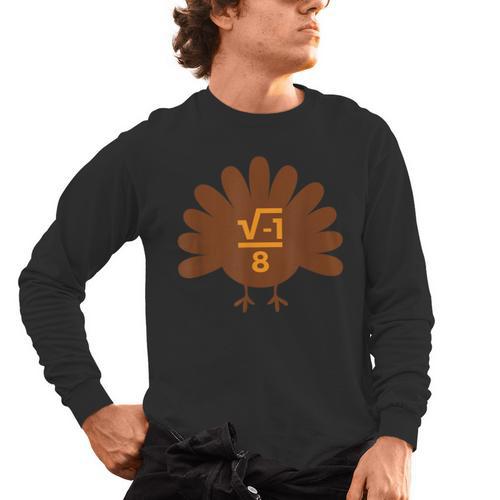 Thanksgiving Math Teacher Math Symbol Men Women Girls Kids Men's Long Sleeve T-Shirt - teacherstshirts.com AU