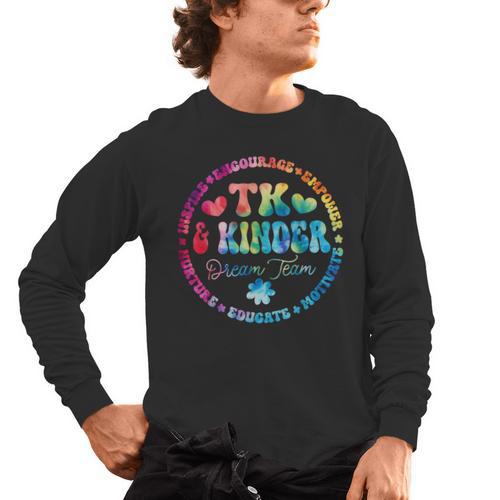 TK & Kinder Dream Team Transitional Kindergarten Teacher Men's Long Sleeve T-Shirt - teacherstshirts.com UK
