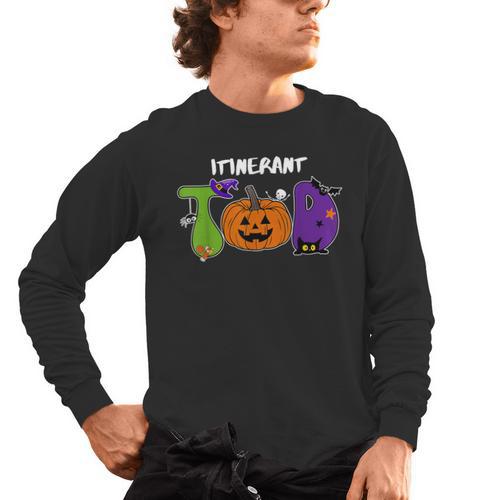TOD Itinerant Teacher Of The Deaf Halloween ASL Interpreters Men's Long Sleeve T-Shirt - teacherstshirts.com CA